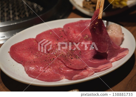 Grilled Meat 01 Tongue Grilled Meat 01 Tongue 138881733