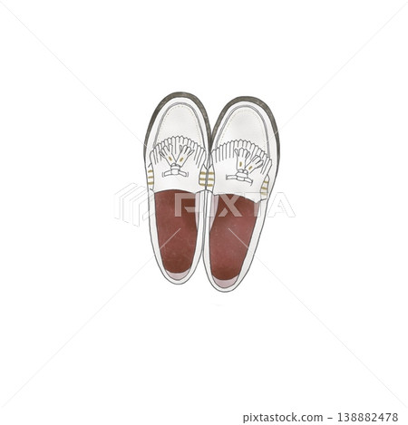Illustration of women's loafers Illustration of women's loafers 138882478