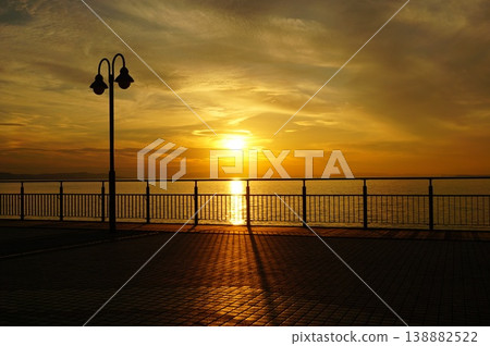 Sunset at Rinku Park in Izumisano City 138882522