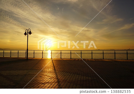Sunset at Rinku Park in Izumisano City Sunset at Rinku Park in Izumisano City 138882535