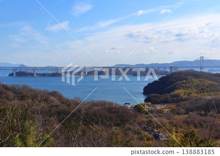 View of Yoshima Island from Tomiyama on Honjima Island (Marugame City, Kagawa Prefecture) View of Yoshima Island from Tomiyama on Honjima Island (Marugame City, Kagawa Prefecture) 138883185