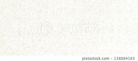 Dotted beige halftone sand background. Pixelated speckle paper texture. Retro craft ecru wallpaper. Grungy grainy sandy overlay. Dirty canvas material backdrop. Vector sackcloth halfton pattern 138884183