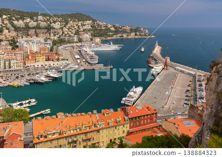 Yachts and pleasure boats in the old port of Nice. 138884323