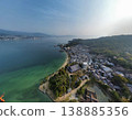The torii gate of Itsukushima Shrine in the spring morning sun 138885356