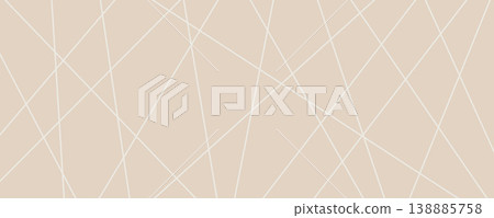 Chaotic straight white lines crossing on beige Chaotic straight white lines crossing on beige 138885758