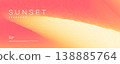 Bright sunset gradient background with coral pink 138885764