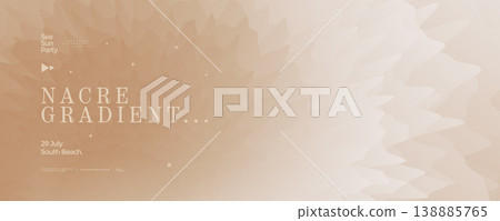 Background beige nacre and gradient cream pastel 138885765