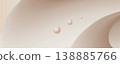 Plain cream gradient background with beige curves 138885766
