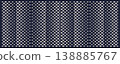 Jersey fabric mesh texture with evenly spaced oval 138885767