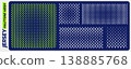 Jersey fabric mesh halftone stencil pattern 138885768