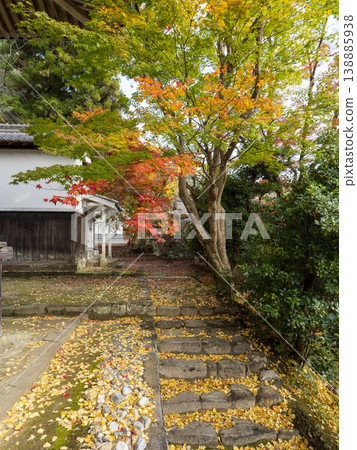 Autumn leaves at Murō-ji Temple in Uda City, Nara Prefecture 138885938