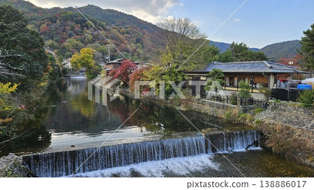 京都嵐山中之島大橋 京都嵐山中之島大橋 138886017
