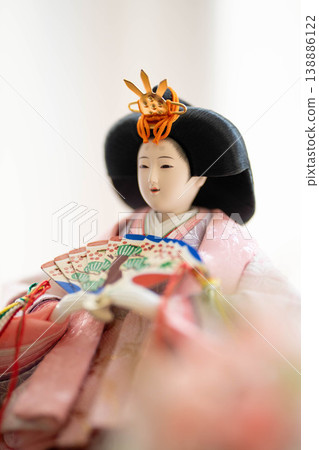 Hina dolls (female dolls) / Traditional Japanese event of Hinamatsuri (Girls' Day) Hina dolls (female dolls) / Traditional Japanese event of Hinamatsuri (Girls' Day) 138886122