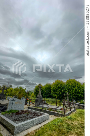 Bergnicourt, Rethel, Ardennes, Grand-Est, France, August, 28th, 2025,A Mysterious Old Cemetery Bergnicourt, Rethel, Ardennes, Grand-Est, France, August, 28th, 2025,A Mysterious Old Cemetery 138886275