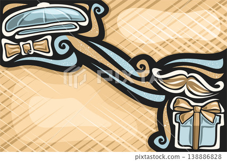 Vector greeting card for Father's Day Vector greeting card for Father's Day 138886828