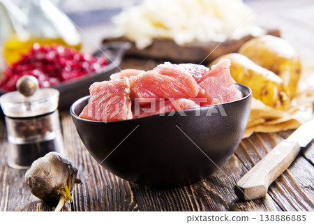 Ingredients for cooking Russian and ukrainian red soup "borsch". Ingredients for cooking Russian and ukrainian red soup "borsch". 138886885