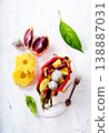dragon fruit and other exotic fruits, fruit salad 138887031