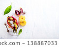 dragon fruit and other exotic fruits, fruit salad 138887033