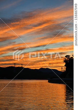 Evening landscape Evening landscape 138887049
