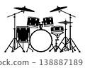 Drum set icon 138887189