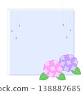 Pink and purple hydrangea frame 138887685