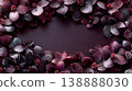 Bordeaux floral frame, elegant background material with a luxurious feel. 138888030