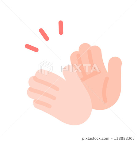 簡單的鼓掌圖標 138888303