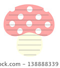 Red polka dot mushroom stationery 138888339