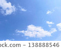 Blue sky and white clouds - background material - copy space 138888546