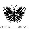 Butterfly. Vector illustration design 138888555