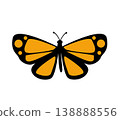 Butterfly. Vector illustration design 138888556