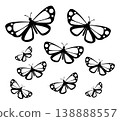 Butterfly. Vector illustration design 138888557