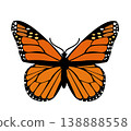 Butterfly. Vector illustration design 138888558