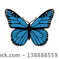 Butterfly. Vector illustration design 138888559