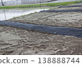 Non-woven fabric perforated mulch for agricultural use 138888744