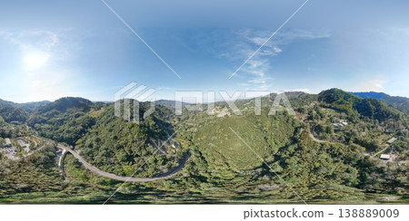 2026年2月台灣苗栗縣三義鎮晴空360度全景：山景 138889009