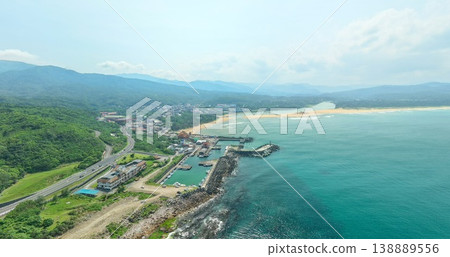 Aerial view of Fulong Beach on April 12, 2026 Aerial view of Fulong Beach on April 12, 2026 138889556