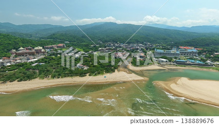 Aerial view of Fulong Beach on April 12, 2026 Aerial view of Fulong Beach on April 12, 2026 138889676