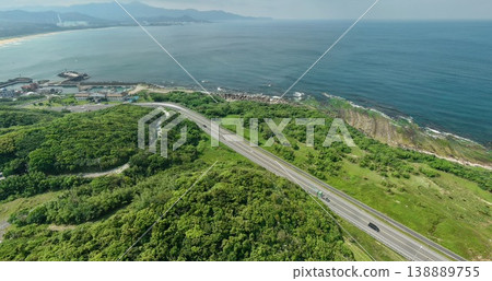Aerial view of Fulong Beach on April 12, 2026 Aerial view of Fulong Beach on April 12, 2026 138889755