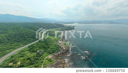 2026年四月12日的福隆海水浴場空拍美景 2026年四月12日的福隆海水浴場空拍美景 138889758