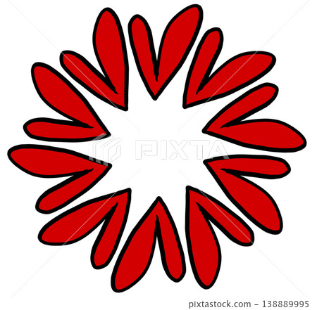 It is a red heart illustration 138889995