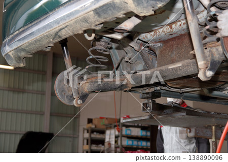 Automotive inspection, maintenance, and repair shop, repair technician, mechanic Automotive inspection, maintenance, and repair shop, repair technician, mechanic 138890096