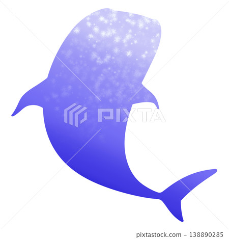 一個簡單的鯨鯊的插圖 138890285