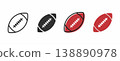 set of american football player  138890978