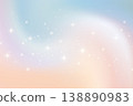 Cosmic backdrop with violet and pink hues. Shimmering celestial dust and magical gradient effects. Fantasy universe vector illustration featuring twilight pastel colors and sparkling elements. 138890983