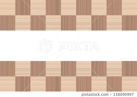 方格圖案，木紋，鑲嵌畫框，1 138890997
