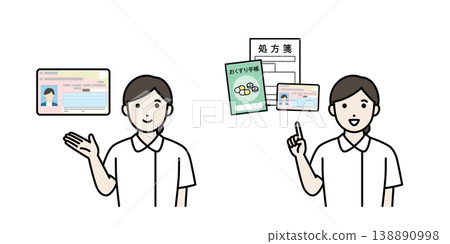 一位女士正在指導人們註冊「我的號碼卡」。 138890998