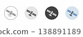 Satellite icon set. Simple and editable design 138891189