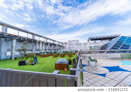 東京的城市景觀:百貨公司屋頂設施、出租農場 東京的城市景觀:百貨公司屋頂設施、出租農場 138891372