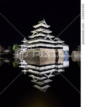 Matsumoto Castle Lighted Up Matsumoto Castle Lighted Up 138891401